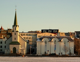 Reykjavik in winter